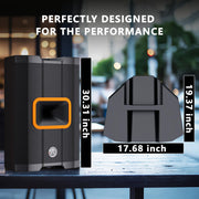 15" Powered PA Speaker System, 700W RMS 2200W Peak, Bluetooth 5.0 & TWS Wireless Stereo Pairing, Portable DJ Speaker with 3-Channel Mixer for Parties, Weddings, Karaoke, Outdoor Events