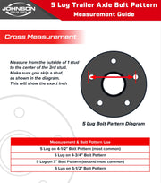 3,500 lb Idler Trailer Axle Kit – Full Suspension Running Gear – 89” Hub Face / 74” Spring Center – 5 on 4.5 Bolt Pattern
