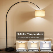 82" Tall Arc Floor Lamp for Living Room, Large Standing Arched Lamp