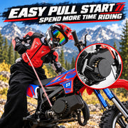 Dirt Bike for Teens 50cc Gas Powered 2 Stroke Off Road Youth Gas Bike Boys