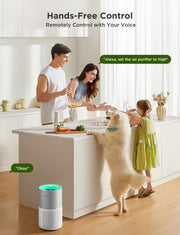 Air Purifier for Bedroom, Covers up to 1162ft², 24dB Sleep Mode Smart Air Purifier with App & Alexa Control, RGB Night Light, PM2.5 Sensor Air Purifier for Pet Hair, Pollen, Dust, Smoke