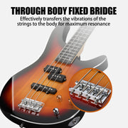 Electric Bass Guitar 4 String Bass Guitar Kit-Sunburst