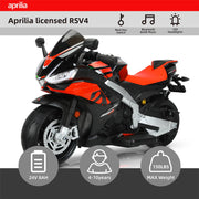 24V Electric Motorcycle for Kids, Ride On Toys for 4-10 Years Old