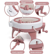 SENTRO Knitting Machine 48 Needles, Smart Weaving Loom with Row Counter, DIY Rotating Double Loom for Adults and Kids