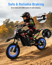 36V Electric Dirt Bike for Kids 3-10, Peak 700W, 15.5 MPH, 13.7 Miles