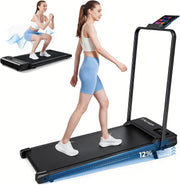 Walking Pad with Incline - Under Desk Treadmill with Handle Bar