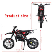 50CC Kid Dirt Bike, Gas Powered Mini Motorcycle for Kids 8-14
