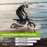 RS5 Electric Dirt Bike for Teens & Adults (13+), Up to 37 MPH