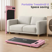 Small Walking Pad with Incline - Under Desk Treadmill with Vibration Plate