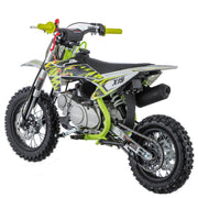 X15 110cc Dirt Bike, 4-Stroke Gas Pit Bike with Semi-Automatic Transmission, Kick Start, 12"/10" Wheels, Zongshen Engine