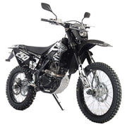 Templar X 250cc 6 Speed Dirt Bike with Zongshen Engine Pit Bike Gas Dirt Bikes Adult Pitbike, Big 21"/18" Wheels! (Black)