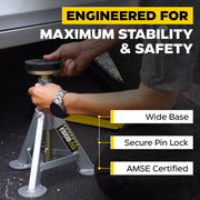 3 Ton Performance Jack Stands, Pair