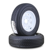 Trailer Tire Wheel ST205/75R14 8PR 105N 5X4.5 White Spoke Pk2