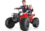 24V 4WD Kids ATV 4 Wheeler Ages 5-14 w/800W Powerful Motor, 200 Lbs, Red