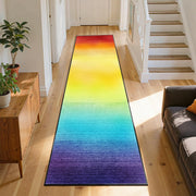 Colorful Leaf Branch Runner Rugs for Hallway, 3.3x10ft, Colorful Botanical Printed Pattern Entrance Carpets, Machine Washable Fade Resistant Home Decor Mats for Bedroom