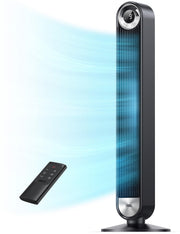 Tower Fan for Bedroom, 4 Speeds, 3 Modes Standing Fans for Room