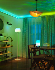 Lantern Floor Lamp, Halo Gradient RGBIC Smart Corner Lamp for Bedroom