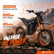 Soleil01 Electric Dirt Bike, 3000W 40MPH E DirtBike for Adults Teens