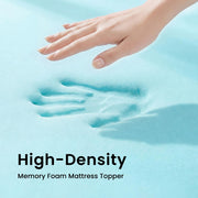 3 Inch King Size Cooling Gel Memory Foam Mattress Topper CertiPUR-US certified. Removable & machine washable cover with adjustable straps. Non-slip mesh bottom
