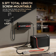 12V 20A Lithium Battery Charger for 14.6V LiFePO4 Batteries 0V Activation, Multi-protection, with Anderson Connector, for 14.6V Lifepo4 Batteries of RV, Boat and Solar Systems