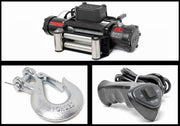 9,500LB Electric Winch with 100FT Steel Cable - IP67 Waterproof, 5.5HP Motor, Heavy-Duty Off-Road Recovery Winch for Trucks & Jeeps