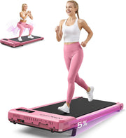 Small Walking Pad with Incline - Under Desk Treadmill with Vibration Plate