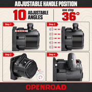 13500 lb Recovery Winch with Synthetic Rope and 2 Wireless Remotes - IP68 Waterproof 12V Electric Winch for, SUV, Truck & Trailer - Panther Series 3S