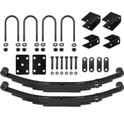 Tandem Trailer Suspension Kit for 6,000 lbs Axle – 3,000 lbs 5 Leaf Springs & Hanger Set