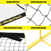 4.0 Slim Portable Pickleball Net Outdoor Pickleball Net – Portable Pickle Ball Net System with Carry Bag for Driveway, Backyard & Indoor Court