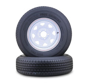 Trailer Tire Wheel ST205/75R14 8PR 105N 5X4.5 White Spoke Pk2