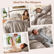 100% Pure Linen Duvet Cover Set 3 Pcs Soft Comforter Cover Sets King Size