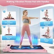Walking Pad with Incline - Under Desk Treadmill with Handle Bar