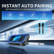 Dual Handheld Wireless Microphone System