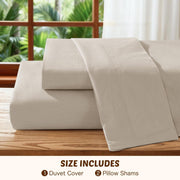 100% Linen Duvet Cover Set King Size,Durable Comforter Cover