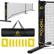 22FT Pickleball Net Set for Family Fun & Outdoor Recreation USAPA Regulation Size Portable Pickle Ball Net with Ball Collector, 4 Balls and Carrying Bag for Backyard, Driveway & Court