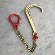 Tow Chain for Vehicles 4T/5T, Galvanized Towing Rope with J Hooks, Double Hook and Grab Hooks for Heavy-Duty Transport and Recovery