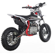 110cc Dirt Bike, Gas Powered Pit Bike with Automatic Transmission, Electric Start, 12"/10" Tires, Off-Road Dirt Bike for Youth(Black)