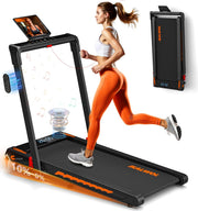 Walking Pad Treadmill for Home - Under Desk Treadmills Mini Portable Walking Running Machine Slim Compact Small Lightweight Motorized Electric Treadmill with Adjustable Speed Remote