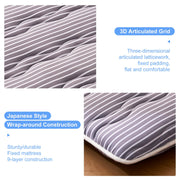 Premium Foam Japanese Floor Mattress Futon Mattress,100% High Density Comfortable Foam, Sleeping Pad, Portable Kids Adults Sleeping Mats for Guest Room, Dormitory, Twin (80" X 39")