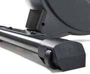 16-Level Magnetic Rowing Machine with Extended Slide Rail, Advanced LCD Monitor, Standard Seat, Gray, 250 lb Capacity