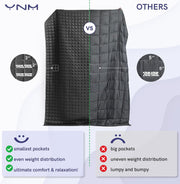 King Size Cooling Weighted Blanket for Adults (88x104 Inches, 30 Pounds, Blue Grey), Perfect for Hot Sleepers with Cooling Rayon/Glass Beads, Heavy Bed Blanket for Couple on Queen or King Bed