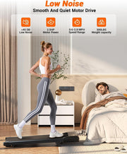 Walking Pad, Auto Incline, 3.0HP, 300lb, Under-Desk, Remote LED