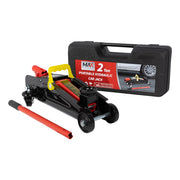 2-Ton (4000 lbs) Hydraulic Trolley Garage Service/Floor Jack with Blow Mold Carrying Storage Case for sedans and Pickup Trucks Home and Workshop Vehicle Maintenance