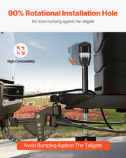 5000 lbs Electric Trailer Jack, Heavy Duty RV Electric Power Tongue Jack with 2 Way Connector, Remote Control, Crank Handle & Weatherproof Jack Cover, 10"-28.3" Lift, for Trailers & Campers