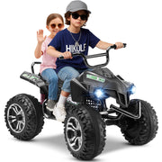 24V 4 Wheeler ATV for Kids Aged 6-8-10-14 for Outdoor Riding, Black