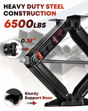 6500lbs Heavy Duty RV Stabilizer Jacks 4 Pack, 24 Inch