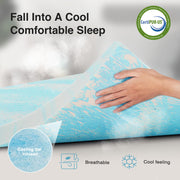 Memory Foam Mattress Topper King - 2 Inch Cooling Gel Infused Memory Foam | Slow-Rebound Pressure Relief | CertiPUR Certified | Comfort for Sleeper Sofa, RV, Camper, Dorm Room