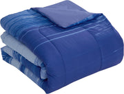 7 Piece Comforter Set Bag Solid Color All Season Soft Down Alternative Blanket & Luxurious Microfiber Bed Sheets, Siena, Twin (Pack of 4, 28 Count Total)