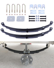 Trailer Leaf Spring Kit 3500lb Single Axle 4 Leaf Spring Kit