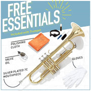 Bb Standard Trumpet Set for Beginners - Gold